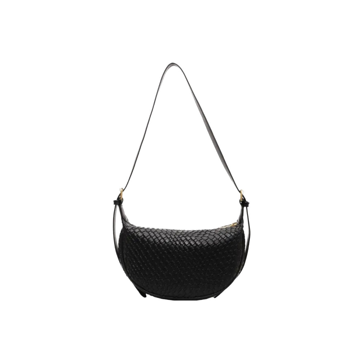 SAC BANANE TRESSE - NOIR