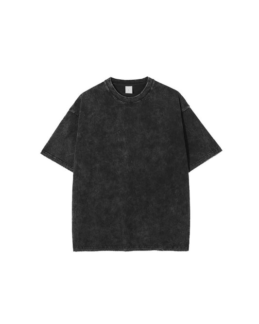 TEE-SHIRT OVERSIZE DÉLAVÉ - GRIS ANTHRACITE